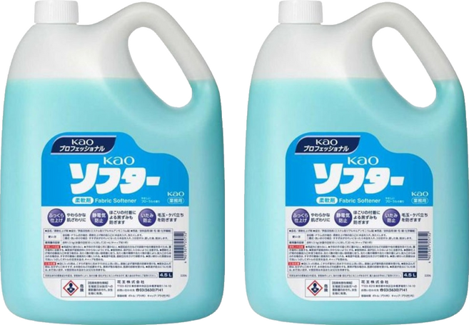 Kao 花王 衣物柔軟精 藍色, 2個, 4.5L