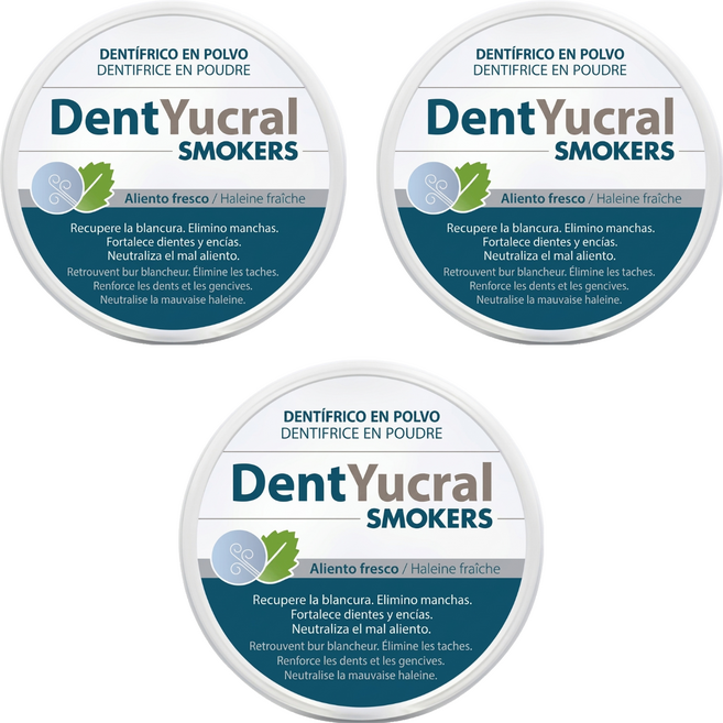 DentYucral 優潔牙護 西班牙原裝進口 高效淨漬口腔修護潔牙粉, 3個, 1個裝