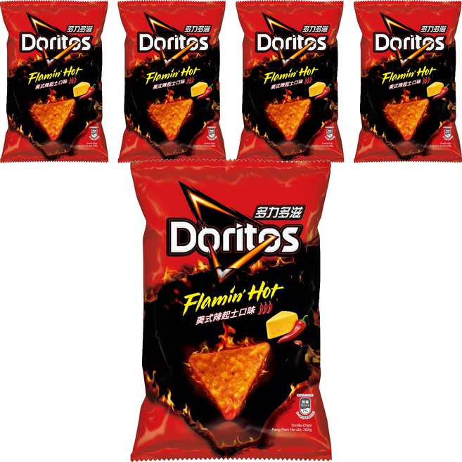Doritos 多力多滋 美式辣起士口味玉米片, 102g, 5個