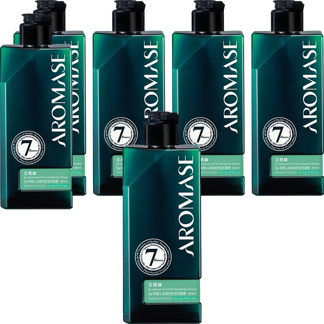 AROMASE 艾瑪絲 森系列 茶樹沁涼高效控油洗髮精, 6件, 90ml