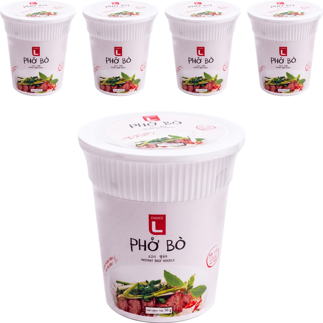 CHOICe L 牛肉味河粉, 50g, 5個