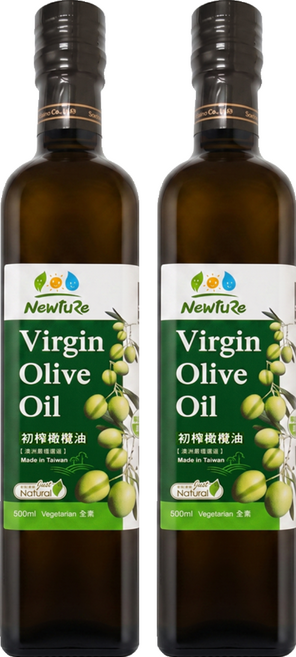 NewtuRe 展康 初榨橄欖油, 2個, 500ml