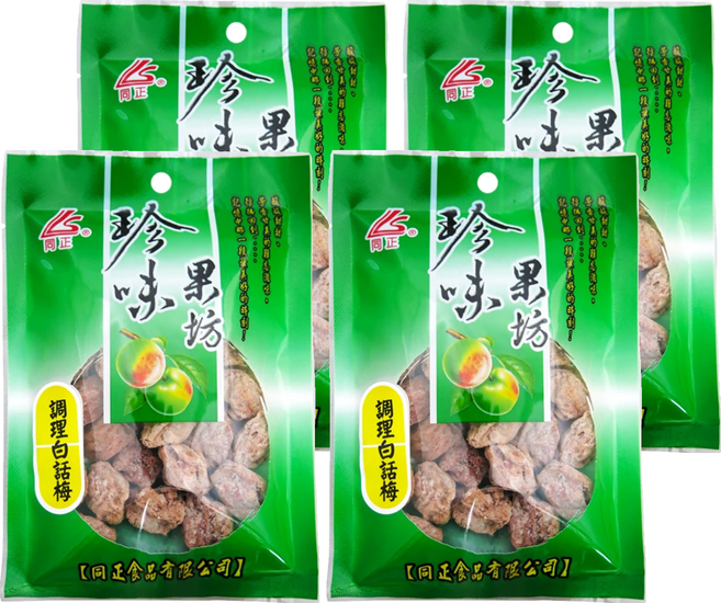 同正 調理白話梅, 40g, 4包