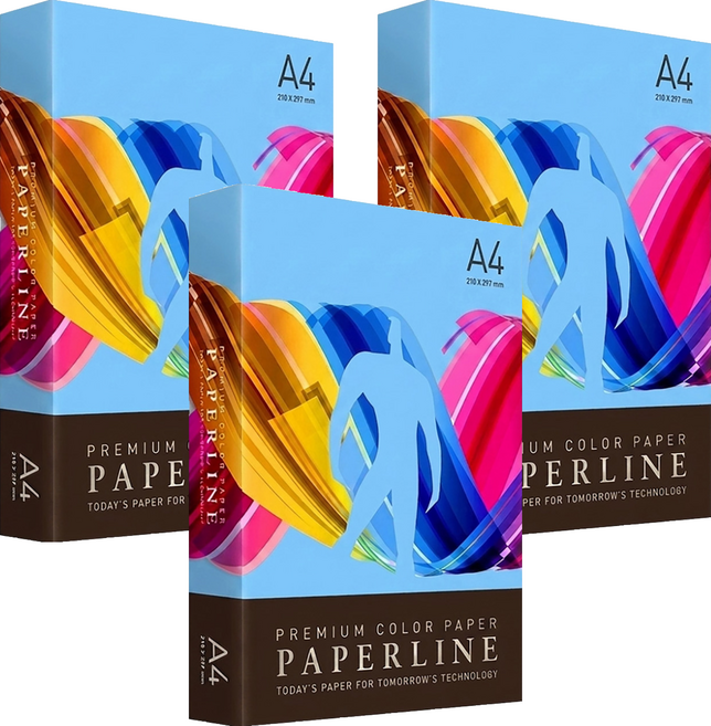 PAPERLINE 彩色影印紙 PL220 海藍色 80磅, A4, 1500張