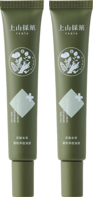 tsaio 上山採藥 茶樹本草極致淨痘凝膠, 20g, 2件