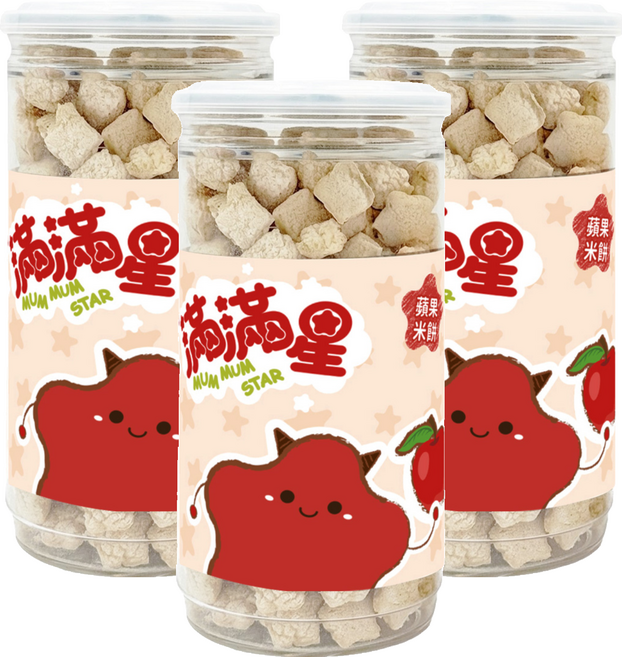 飯友 滿滿星米餅, 40g, 3個, 蘋果
