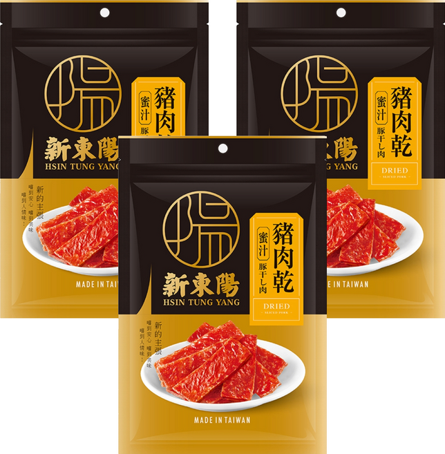 新東陽 蜜汁豬肉乾, 110g, 3個