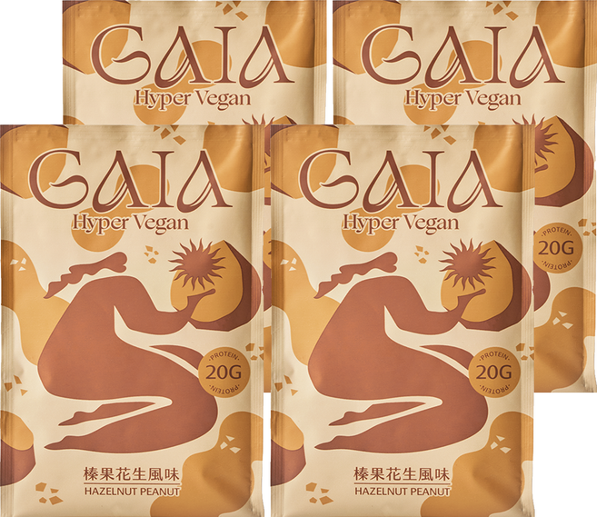 MARS 戰神 GAIA 超級植物蛋白 榛果花生風味, 30g, 4個