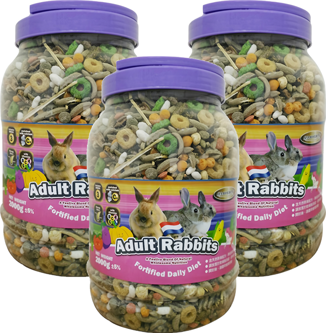 ARMONTO 阿曼特 兔子蔬果主食, 2kg, 3罐