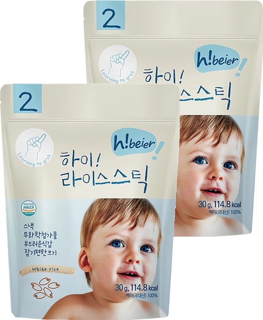 Hibeier 嗨唄兒 寶寶米條, 2個, 南瓜紫薯, 30g