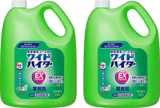 Kao 花王 EX 彩色衣物漂白水 液體型, 2個, 4.5L