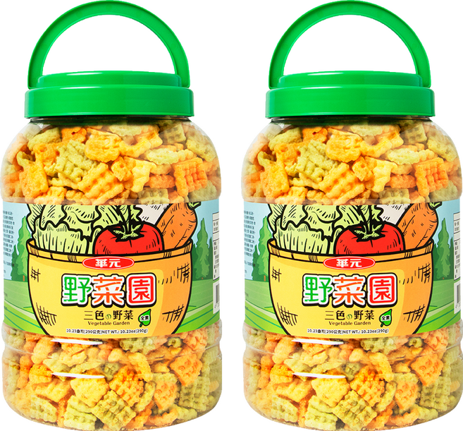 華元 三色野菜園, 290g, 2個