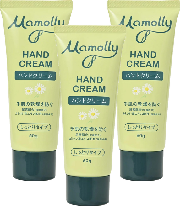 KUMANO 熊野油脂 Mamolly 保濕護手霜, 60g, 3條