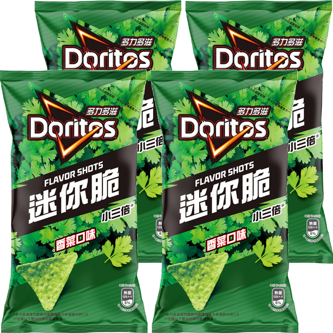 Doritos 多力多滋 迷你脆香菜口味玉米片, 48g, 4包