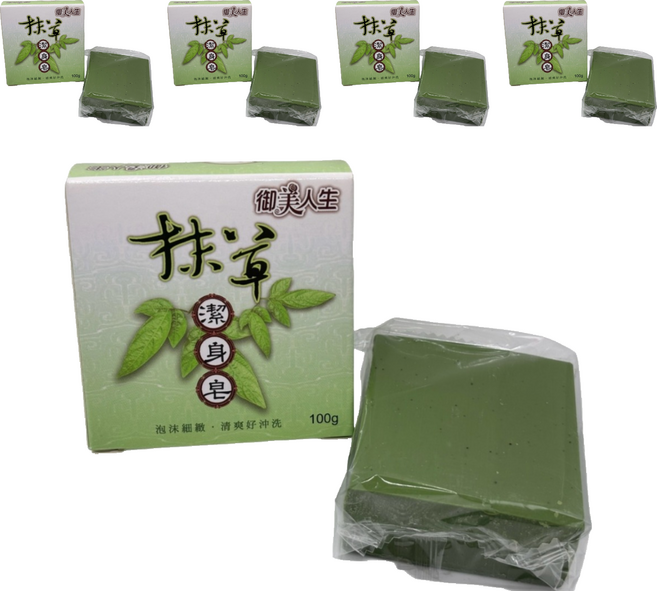 御美人生 抹草潔身皂, 100g, 5個