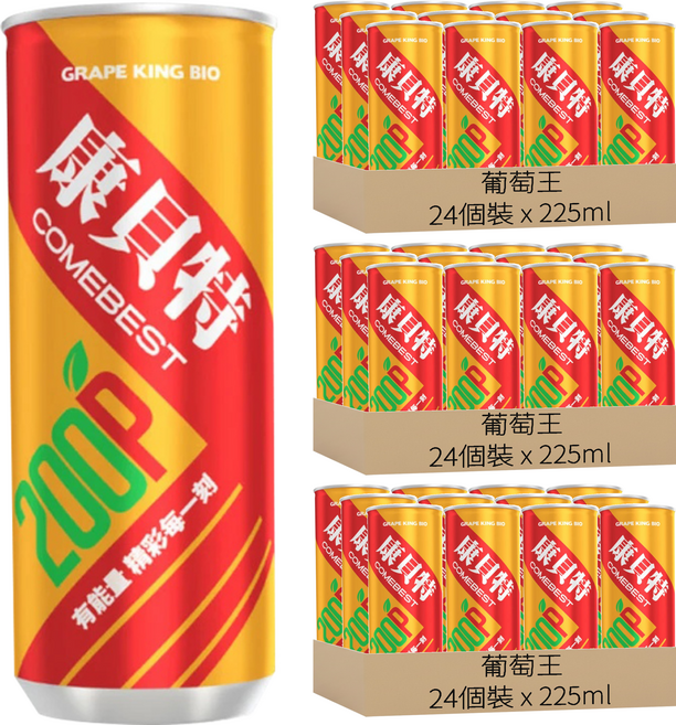 葡萄王 康貝特200P EX, 72個裝, 225ml