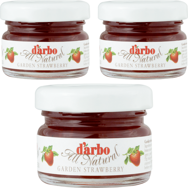 d'arbo 德寶 草莓果醬, 28g, 3個