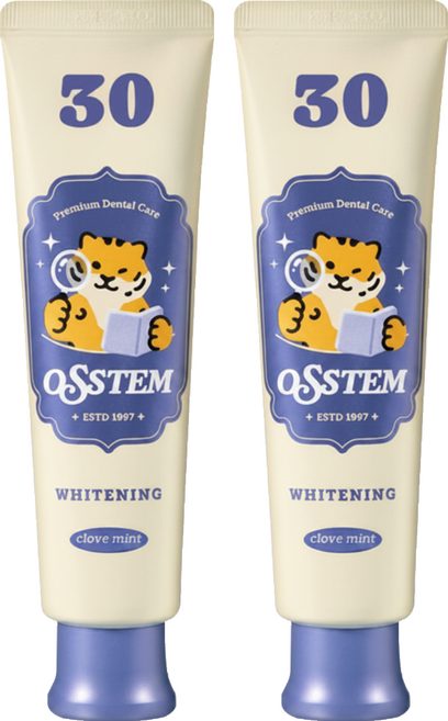 OSSTEM PHARMA 30美白牙膏, 80g, 2個