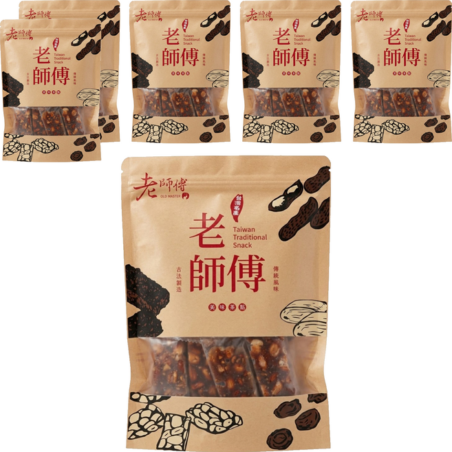 老師傅 手工花生軟糖, 250g, 6個