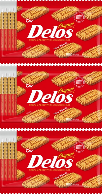 CW Delos 肉桂焦糖脆餅, 158g, 3個