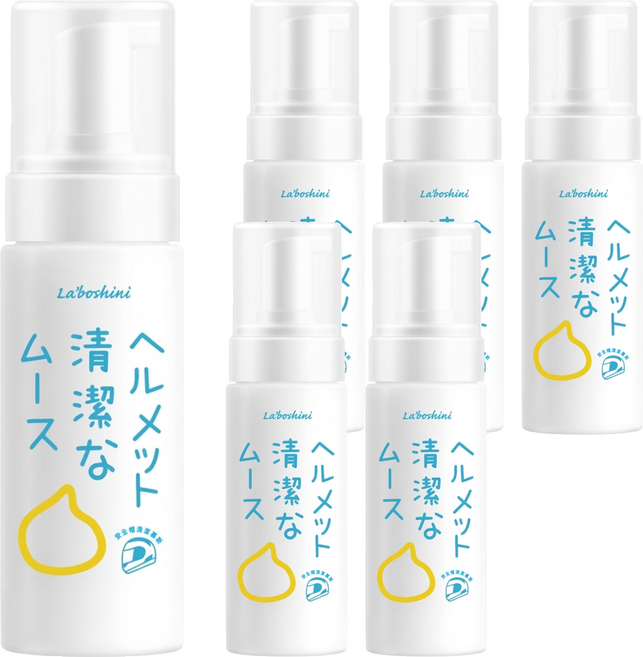 La'boshini 安全帽清潔慕斯, 6個, 150ml