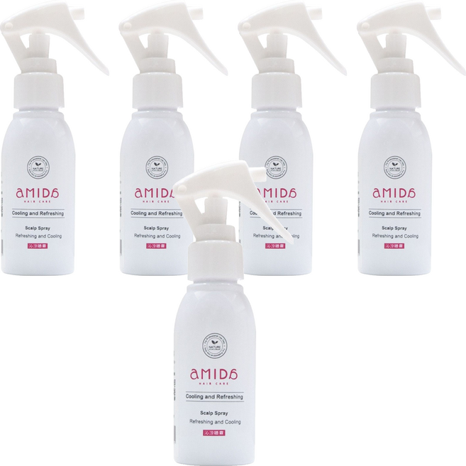 aMIDa 阿蜜達 沁涼頭皮清新噴霧, 5個, 80ml