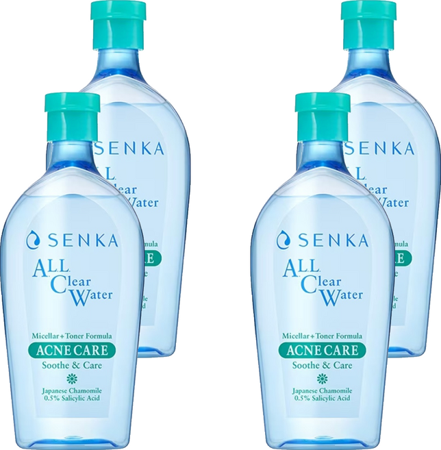 SENKA 專科 超微米淨荳卸妝水, 4件, 400ml
