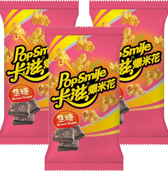 Pop-Smile 卡滋 爆米花 焦糖風味, 100g, 3個