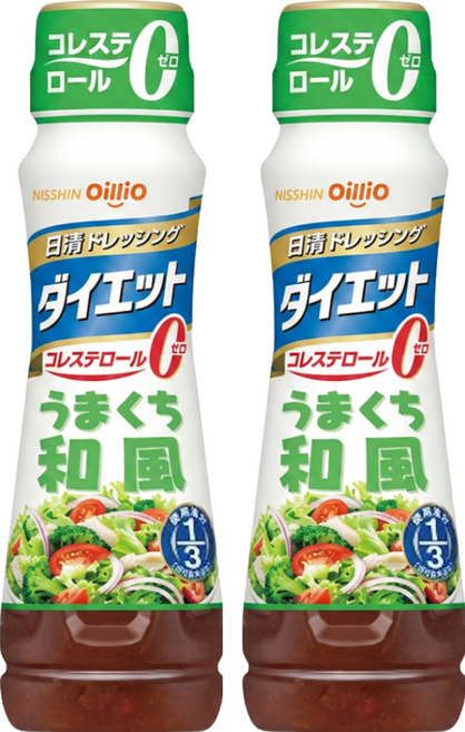 OilliO 液狀沙拉醬 1/3 和風甘味, 2個, 185ml