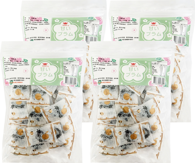 泰國 GOODY 甜釀Q梅, 4個, 150g