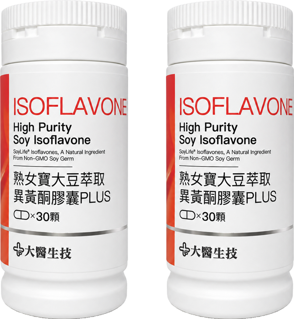 大醫生技 熟女寶大豆萃取異黃酮膠囊PLUS, 2個, 30顆