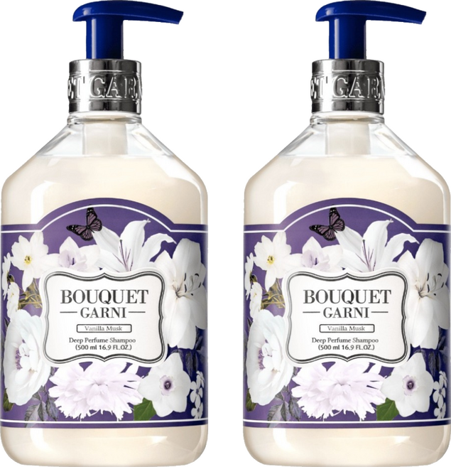 BOUQUET GARNI 香水洗髮精 香草麝香, 2件, 500ml