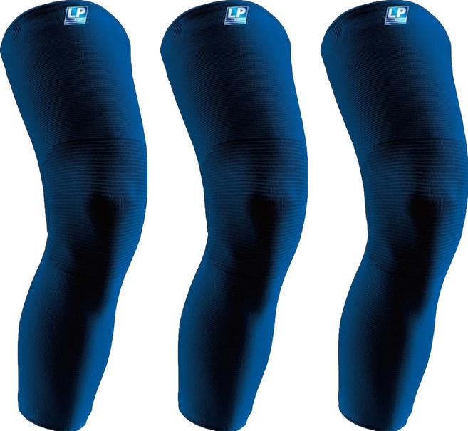 LP SUPPORT 高效伸縮全腿式膝護套 667R1-DB, 3個, 深藍色