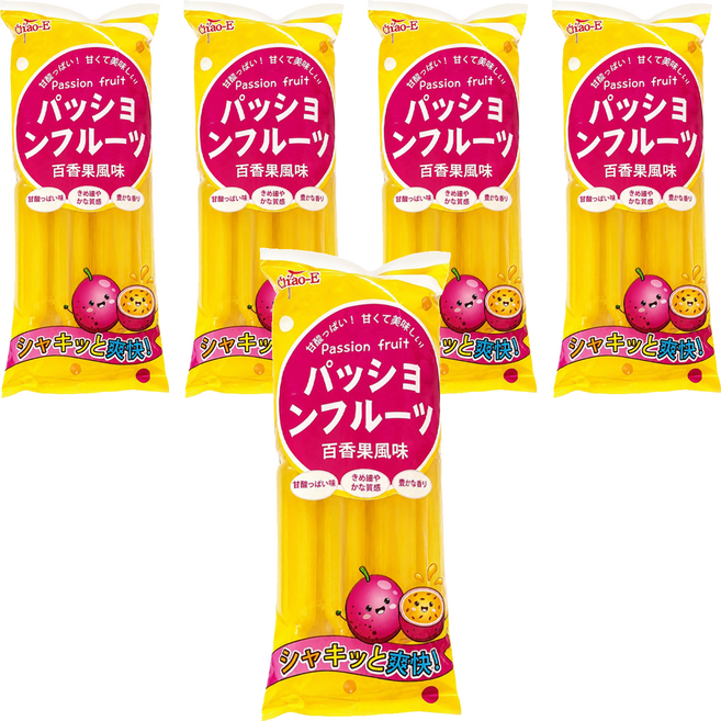 Chiao-E 巧益 巧益百香果風味果滋棒 6支, 5個, 85ml