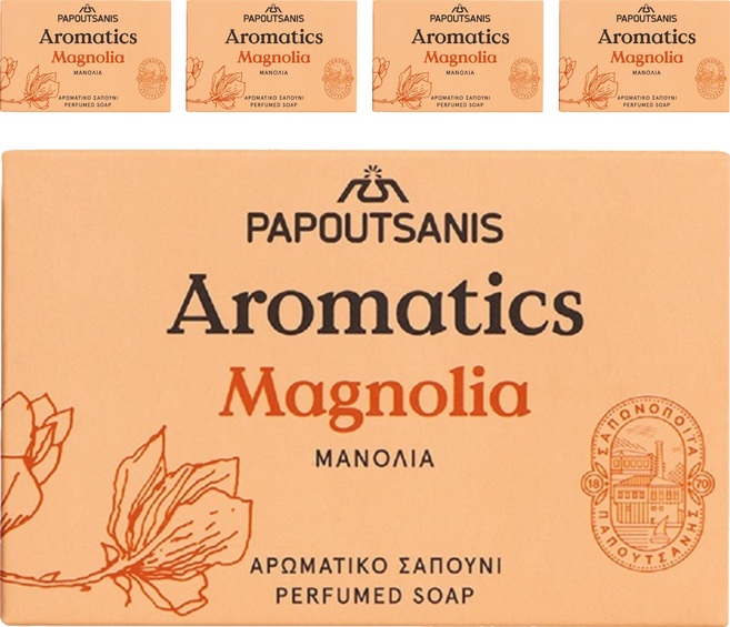 Aromatics 玉蘭花香滋潤沐浴皂, 100g, 5個