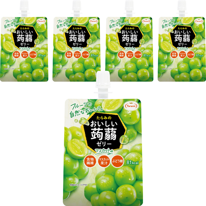 Tarami 達樂美 吸果凍 白葡萄, 150g, 5個