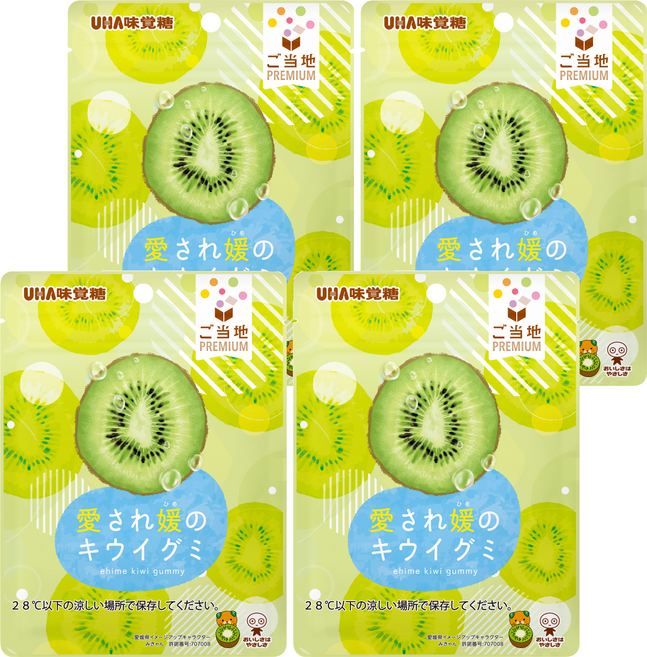 UHA 味覺糖 愛媛奇異果軟糖, 40g, 4個