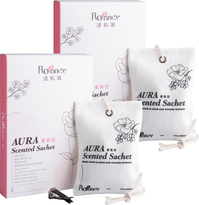Rofancy 洛帆晞 AURA 香氛包, 10g, 2組, 絲絨玫瑰與烏木