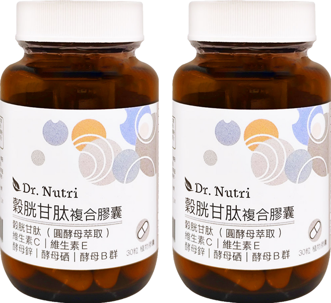 Dr.Nutri 穀胱甘肽複合膠囊, 30顆, 520mg, 2罐