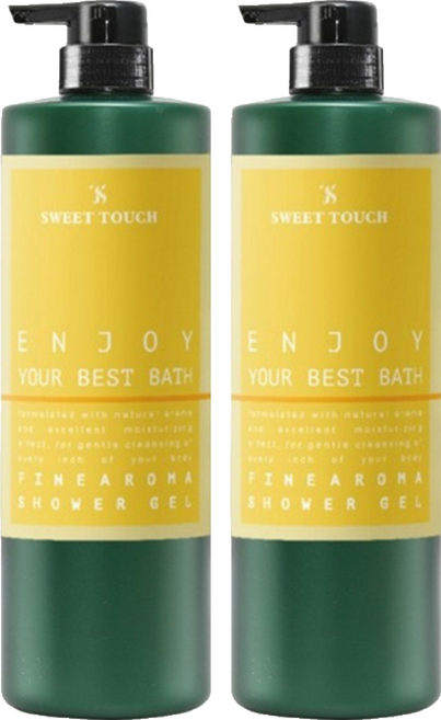 SWEET TOUCH 直覺 香水沐浴露 白麝香, 2個, 1L