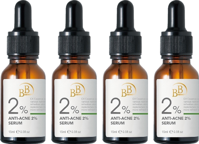 BB AMINO 科研 2%無酸抗荳調理精華, 4個, 15ml