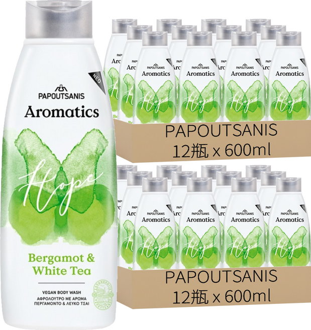 Aromatics 維他命E保濕沐浴露 甜檸檬&白茶, 24個, 600ml