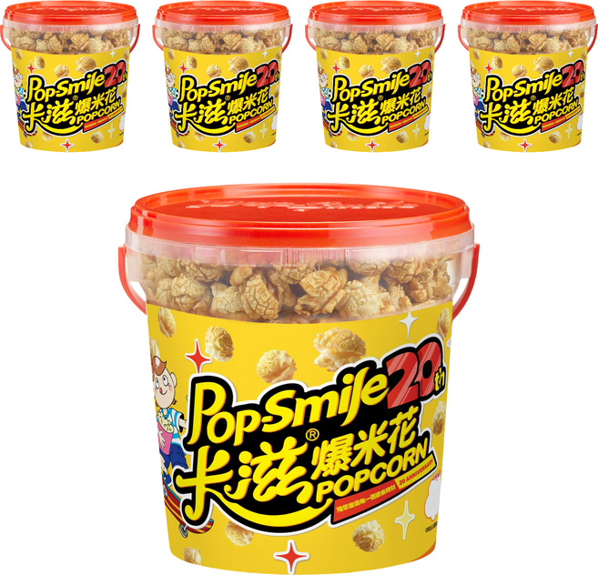 Pop-Smile 卡滋 爆米花 焦糖牛奶, 150g, 5個