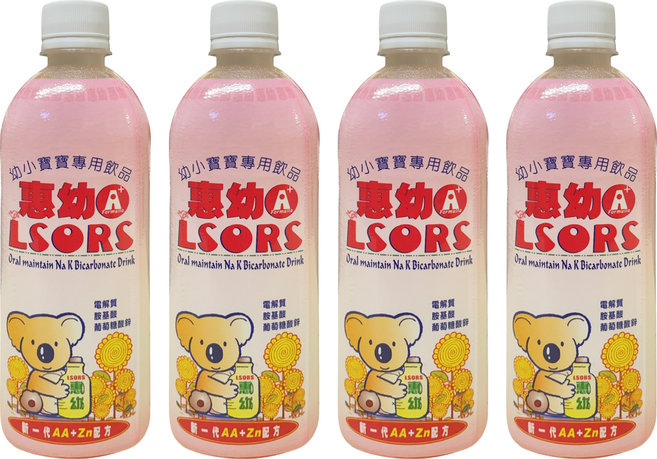Hwei Yow 惠幼 A+ LSORS電解質 幼小寶寶飲品 草莓, 4個裝, 430ml