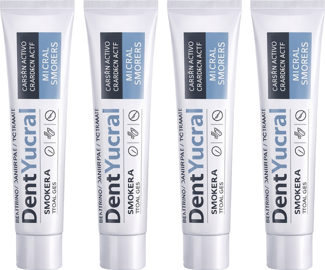 DentYucral 優潔牙護 深層淨白去漬牙膏, 4個, 1個裝