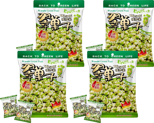 TRYGOODZ 翠菓子 哇沙米豆, 250g, 4個