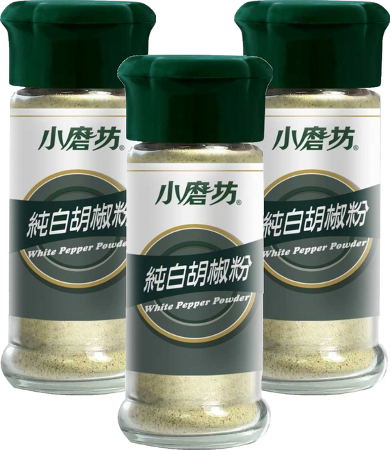 小磨坊 純白胡椒粉, 30g, 3個