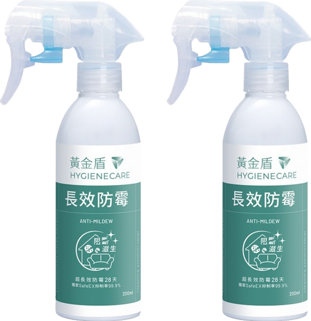 黃金盾 長效防霉噴霧, 2個, 200ml