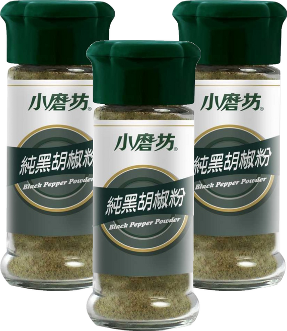 小磨坊 純黑胡椒粉, 27g, 3個
