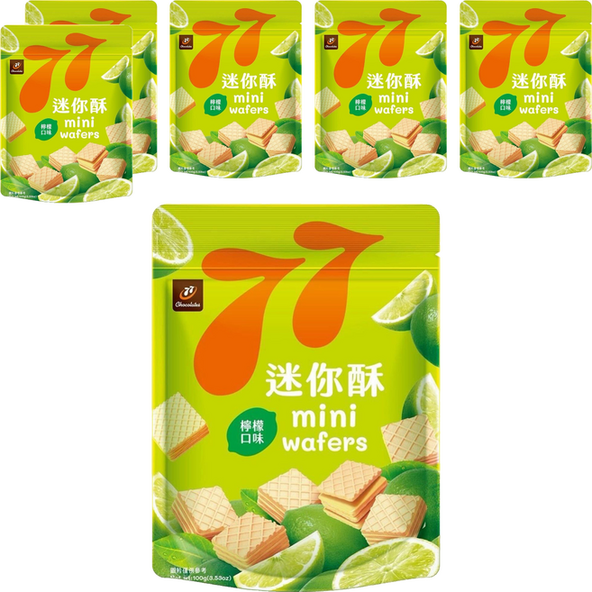 77 迷你酥 檸檬, 100g, 6個